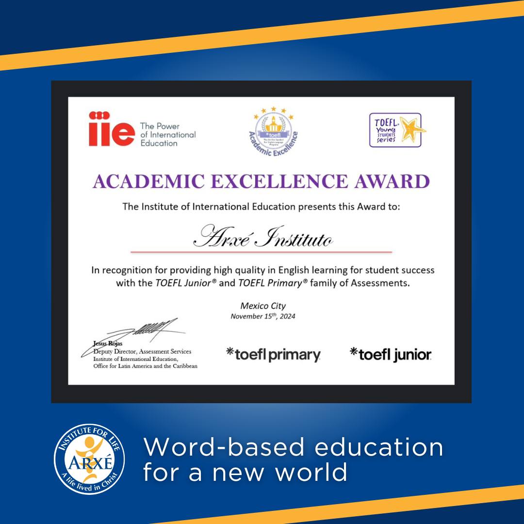 Arxe International School students receiving their TOEFL recognition, one of the top schools in Monterrey